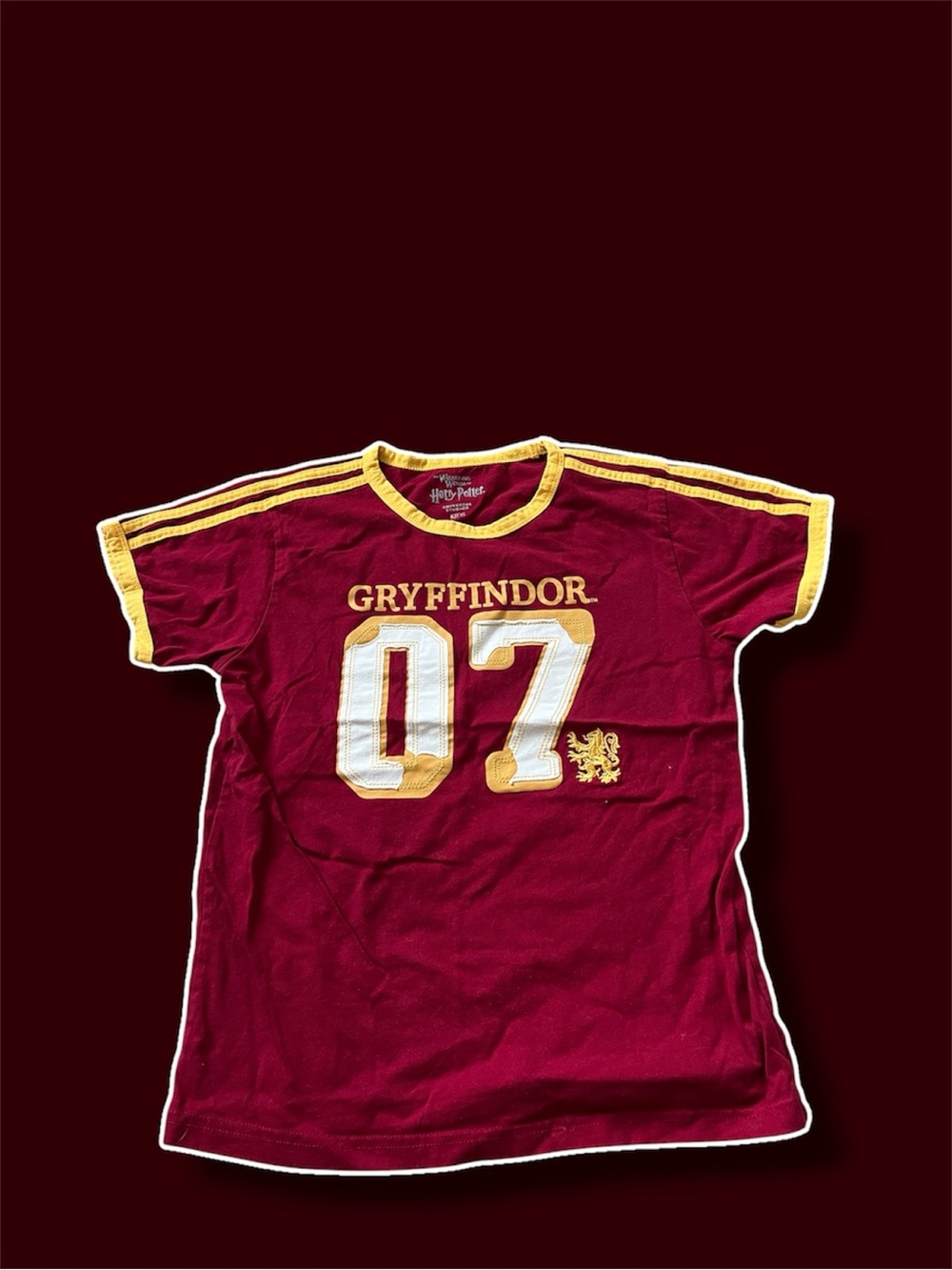 ◽️UNIVERSAL STUDIOS: Kid’s unisex L, Harry Potter Gryffindor quidditch jersey◽️